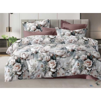 Pościel 160x200 4cz. satynowa - komplet premium z prześcieradłem